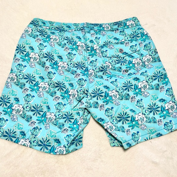 NWT Men’s Mr. Swim Daisy Roses Swim Trunks Size L - Picture 9 of 10